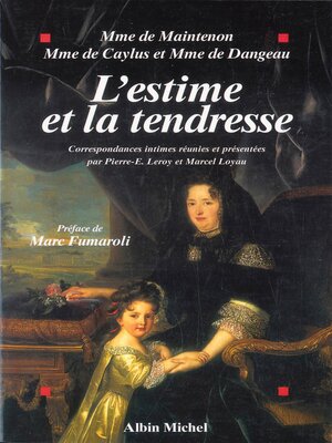 cover image of L'Estime et la tendresse